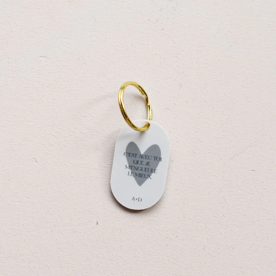 Porte-clés "Coeur" oval – Image 6
