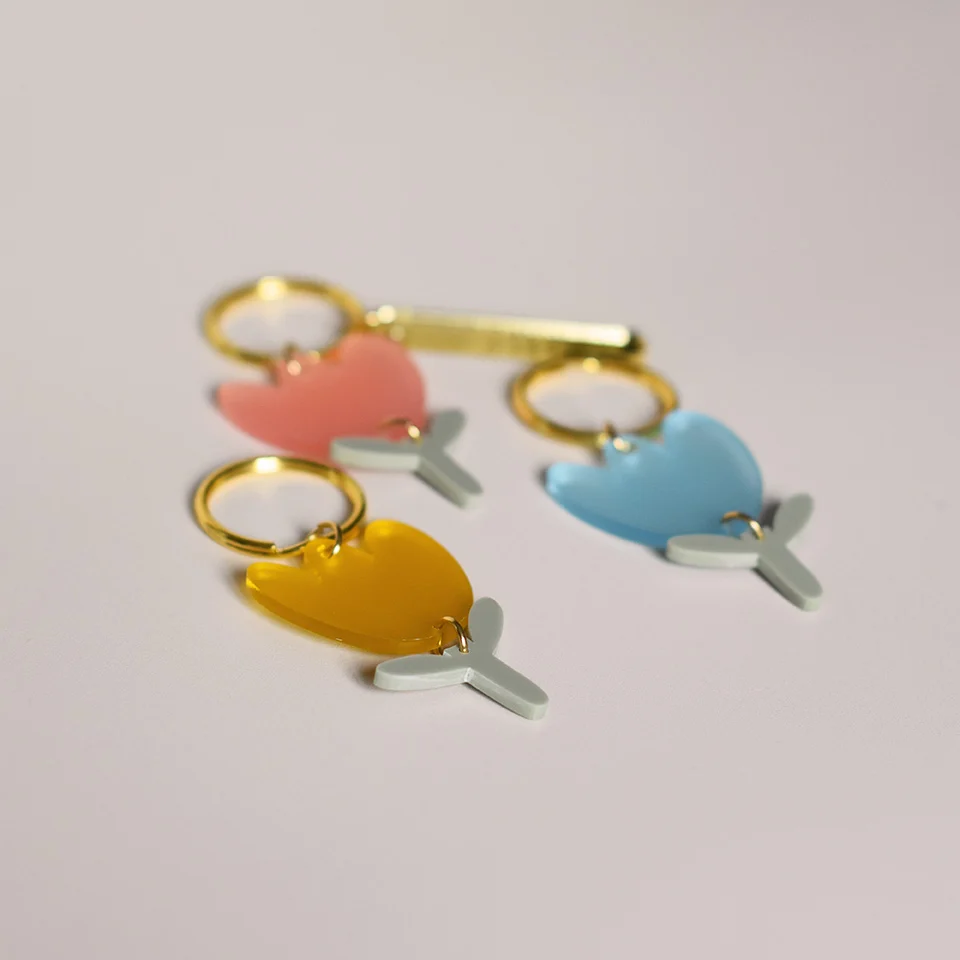 Porte-clés "Pâques" tulipe – Image 6