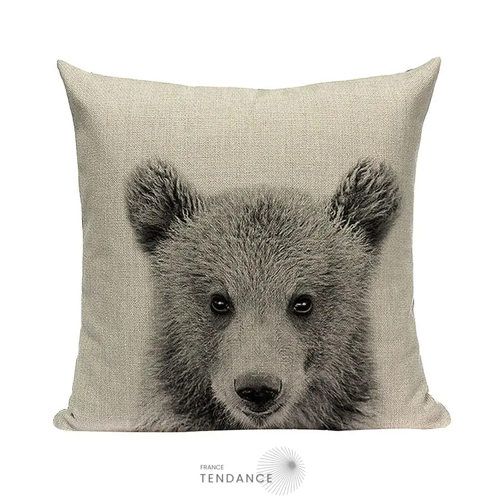 Taie De Coussin Décorative 45x45 - Série Bébés Animaux – Image 2